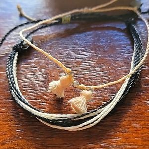 💕FREE WITH BUNDLE* PURA VIDA Tassels Cord Bracelet Silver Accents